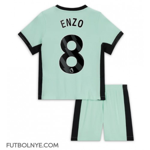 Camiseta Chelsea Enzo Fernandez #8 Tercera Equipación para niños 2023-24 manga corta (+ pantalones cortos)